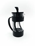 Kişiye Özel Deri Kılıflı Termos & Siyah Kupa & French Press Hediye Seti