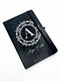 Kişiye Özel Siyah Defter & Siyah Kupa & Siyah Fincan & Siyah Kalem Hediye Seti