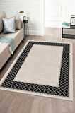 GRİ Modern Çerçeve Desen Halı ŞHB1322