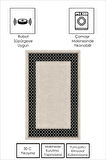 GRİ Modern Çerçeve Desen Halı ŞHB1322