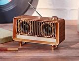ULVİLA AS25 Nostaljik Şarjlı Fm Radyo, Handfree+Aux+Usb ve Tf Card Okuyuculu Mp3