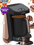 GoldStar Geniş Hazneli BPA Free Özellikli 5 Kişilik Türk Kahve Makinesi Siyah VEYA Gold ST-7345