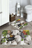 Multi  Kaymaz Taban Tasarım Banyo Paspas  BP-30
