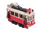 Dekoratif Metal Taksim Tramvay Orta Boy Vintage Biblo Hediyelik