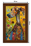 SERAMİK ÜZERİNE AHŞAP ÇERÇEVELİ 30x50cm TABLO NO:92