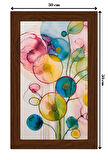 SERAMİK ÜZERİNE AHŞAP ÇERÇEVELİ 30x50cm TABLO NO:64