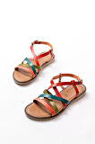 ASFSTORE 205-017 Multi Ortopedik Hakiki Deri Kadın Sandalet   