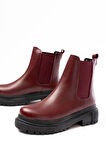 ASFSTORE 812-2137 Bordo Lastikli Günlük Kadın Bot