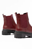 ASFSTORE 812-2137 Bordo Lastikli Günlük Kadın Bot