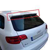 AUDI A3 HB FİBER SPOİLER PARLAK SİYAH BOYALI