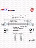 ASFLEXS 3/8×3/8 (BÜTÜN UZUNLUKLAR) Paslanmaz Çelik Flex Hortum Klozet Bağlantı Hortumu (20 cm)