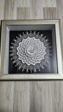 ESMA-ÜL HÜSNA GÜMÜŞ 40 X 40 DIŞ RÖLYEF TABLO