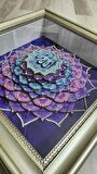 ESMA-ÜL HÜSNA MOR 40 X 40 DIŞ RÖLYEF TABLO