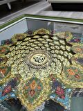 ESMA-ÜL HÜSNA YEŞİL 40 X 40 İÇ RÖLYEF TABLO