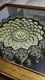 ESMA-ÜL HÜSNA GOLD 60 X 60 İÇ RÖLYEF TABLO