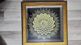 ESMA-ÜL HÜSNA GOLD 60 X 60 İÇ RÖLYEF TABLO