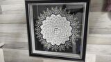  ESMA-ÜL HÜSNA GÜMÜŞ 60 X 60 İÇ RÖLYEF TABLO