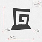 Modern Mermer LED Masa Lambası– Geometrik Spiral Tasarımı, Ev ve Ofis için- Mükemel orijinal tasarım