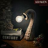 Kraken temalı el yapımı abajur, dekoratif masa ve  başucu lambası - Mükemel orijinal tasarım