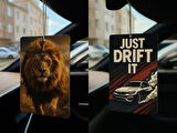 Aslan ve Just Drift It - İkili Oto Kokusu - Dekoratif Araç Kokusu ve Aksesuarı