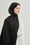 Elegance J.İpek Pamuk Dama Şal - 75 x 195