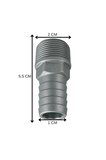 Galvaniz Hortum Rekoru 1/2 - Dayanıklı Metal Bağlantı Ucu | Su ve Hava Sistemleri İçin