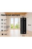Pimapen Kapı Menteşesi Siyah 90 mm – PVC Kapı Menteşesi, Ayarlanabilir Metal Pim