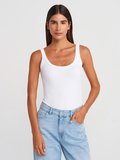 Beyaz Askılı Bodysuit