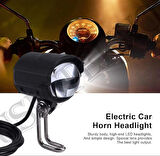  Astraled Led Far Elektrikli Scooter Farı Elektrikli Motosiklet E Bisiklet Far + Korna 36v-60v-Uyumlu