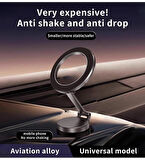 ASTRALED Magsafe Mıknatıslı Magnetik Stand Araç Içi Telefon Tutucu (WİRELESS ŞARJ YAPMAZ) Siyah