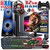 WarboX King Xeon X5650 Işlemci 32gb Ram 512gb Ssd R7 240-4gb E.kartı 24" Monitör Gaming Bilgisayar