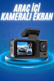 Ekranlı Sürüş Kaydedici DVR Ön ve Arka Kameralı Full HD Çözünürlüklü