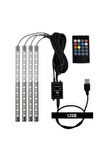Usb Girişli 12 Ledli Araç Içi Ayak Altı Sese Duyarlı Rgb Şerit Led Aydınlatma