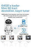 Otomatik Izleme Akıllı Robot Izleme Kamerası Kablosuz Wifi Ev Uzaktan Ağ Monitörü Ev Güvenlik Robotu
