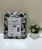 Ütü Masası Kılıfı Büyük Boy Ipli Stoperli Keçeli Kılıfı Örtüsü Bezi 55x140cm BLACK WHİTE