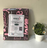 İpli Ayarlanabilir Isıya Dayanıklı Keçeli Stoperli Masası Kılıfı Örtüsü Bezi 55x140 Cm Pink Love