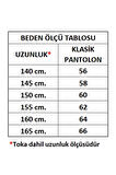 4 Cm. Battal Klasik Suni Deri Dikişli Model Kemer Lacivert