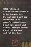 Hakiki Deri Kemer ve Cüzdan Hediyelik Kutulu Set (Damat Bohçası)