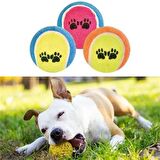  3lü Renkli Desenli Tenis Topu Kedi Köpek Oyuncağı