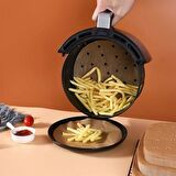 100 Adet Air Fryer Pişirme Kağıdı Tek Kullanımlık Hava Fritözü Yuvarlak Delikli Model
