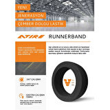 21x7-15 Runner Band Çemberli Dişli İz Bırakmayan Dolgu Forklift Lastiği