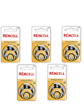 Remcell 10 Numara İşitme Cihaz Pili Kulaklık Pili 6'lı Blister-5 PAKET