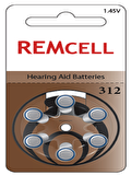 Remcell 312 Numara İşitme Cihaz Pili Kulaklık Pili 6'lı Blister-1 PAKET