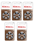 Remcell 312 Numara İşitme Cihaz Pili Kulaklık Pili 6'lı Blister-5 PAKET