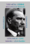 Atatürk - Dekoratif Metal Tablo