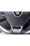 Renault Megane 4 HB 5D/SD Direksiyon Kromu 1 Parça Paslanmaz Çelik 2016 >