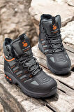 1823 Ortopedik Taban Trekking Outdoor Fermuarlı Erkek Bot İçi Kürklü