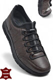 3216 Ortopedik Taban Günlük Hakiki Deri Erkek Ayakkabı Kauçuk Taban Casual Ayakkabı