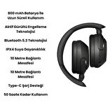 Kablosuz Bluetooth 5.3 Kulak Üstü Kulaklık | Aktif Gürültü Engelleme, Ekstra Bass, 50 Saat Pil Ömrü, Mikrofonlu