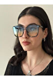 Geniş Çerçeve Retro Güneş Gözlüğü